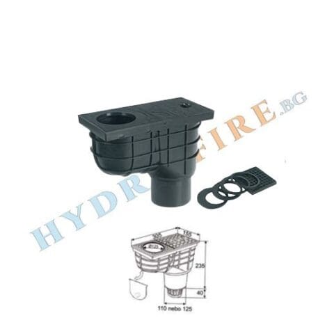 Водосточно казанче с долно оттичане