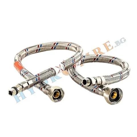 Гъвкава връзка за стоящ смесител с къс нипел 1/2"Ж x M10 x L17 - FLEXITUB