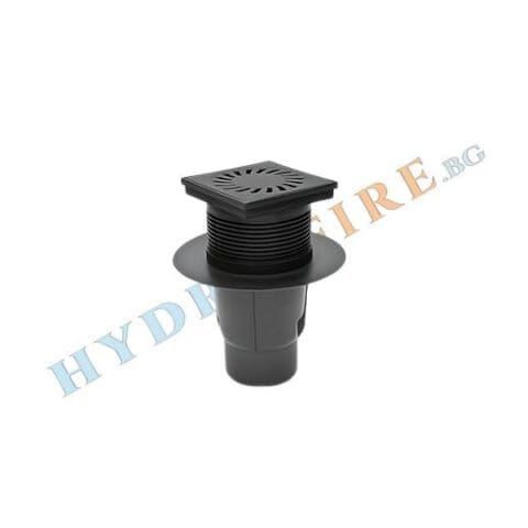 Подов сифон прав с чугунена решетка 150 х 150