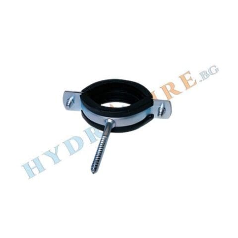 Скоба за метална тръба с уплътнение и винт