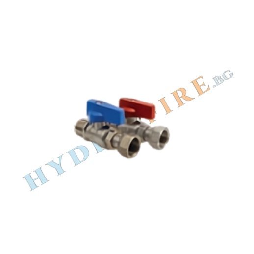 Сферичен кран за газов котел с холендрова гайка - М/Ж