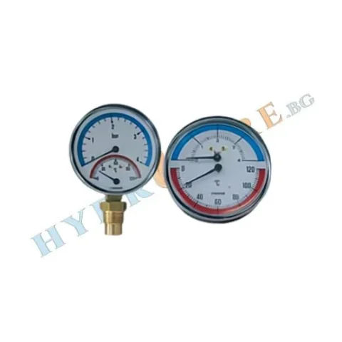 Термоманометър с клапан 1/2" CEWAL