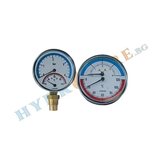 Термоманометър с клапан 1/2" CEWAL