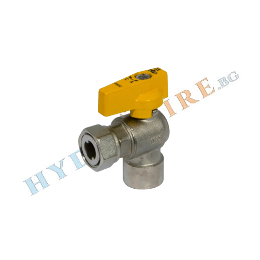 Сферичен кран за газ ъглов с холендрова гайка Ж/Ж - BIANCHI