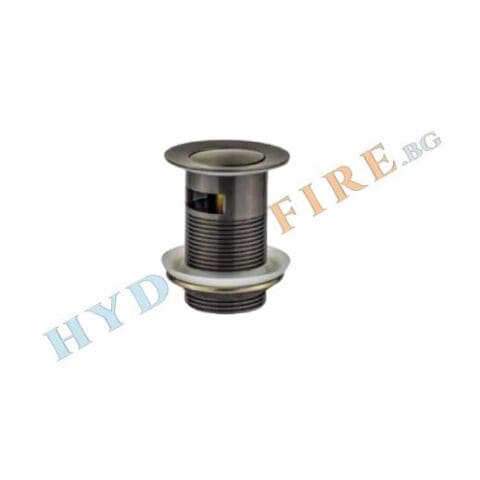 Месингово витло за умивалник CLICK-CLACK QUADRO BLACK