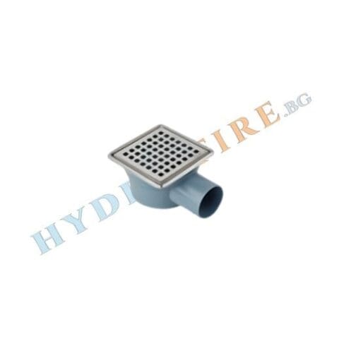 Пластмасов сифон с неръждаема решетка - рогов с неръждаема рамка