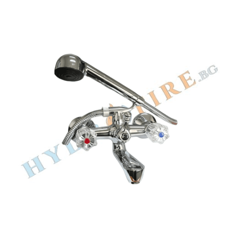 Смесител стенен за вана с аксесоари DAHLIA