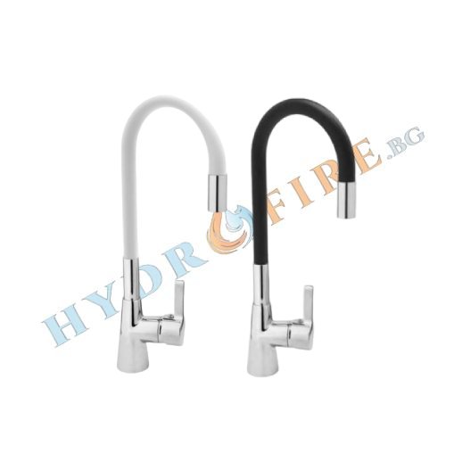 Смесител стоящ за кухня с гъвкава лебедка с цвят - CUCINA