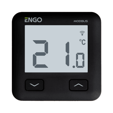 ENGO Wi-Fi Термостат с MODBUS, 230V, черен