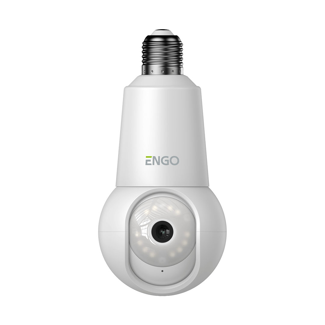 ENGO Смарт Wi-Fi камера за лампа E27, фасунга E27 110~240 V AC