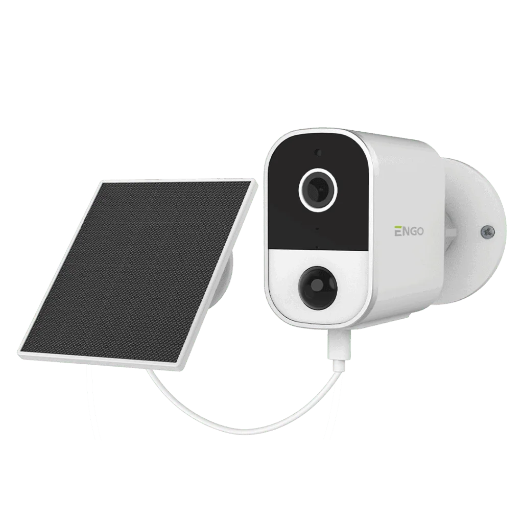ENGO Смарт Wi-Fi камера с батерия и соларен панел, захранване 5V DC USB Typ C, външна употреба