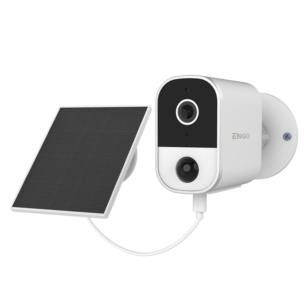 ENGO Смарт Wi-Fi камера с батерия и соларен панел, захранване 5V DC USB Typ C, външна употреба