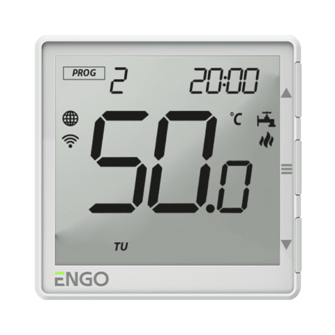 ENGO Програмируем таймер за водонагреватели бял, 230V AC, изход NO/COM/NC, 5(2)A