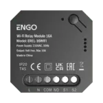 ENGO WiFi смарт реле , 1х16A безнапреженов NO-COM или 230VAC, вход безнапреженов NO-COM, измерва и температура с EFS300