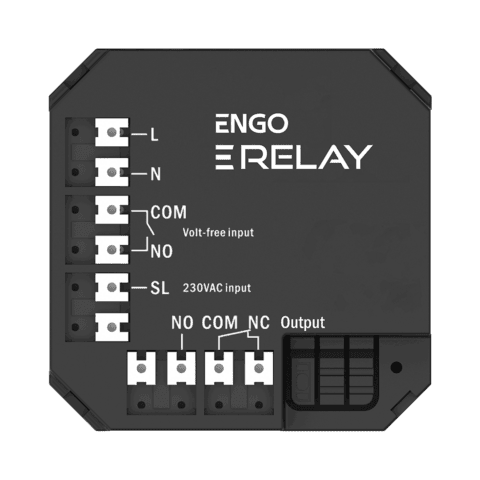 ENGO Релеен модул - универсален вход на 230V и безпотенциални NO-COM, изход на 230V и безпотенциални NO-COM-NC