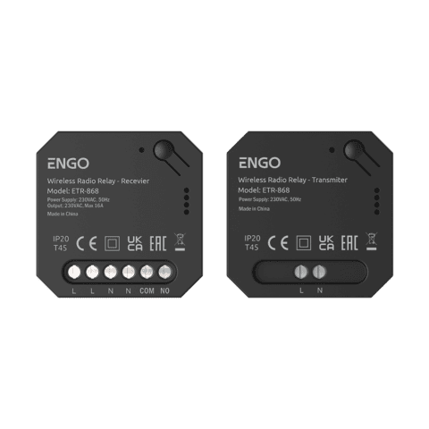 ENGO Комплект безжично реле EngoLink, радиовръзка 868 MHz, 230V