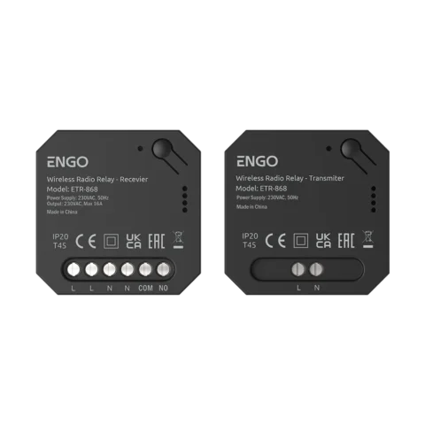 ENGO Комплект безжично реле EngoLink, радиовръзка 868 MHz, 230V