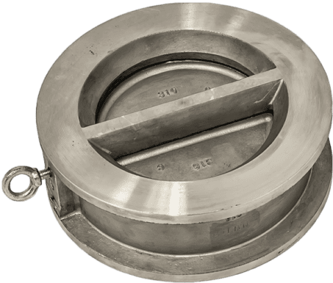 Двудискова възвратна клапа PN16 неръждаема стомана – 6.4 kg / DN125 / A 192 / B 70 / R 65.7