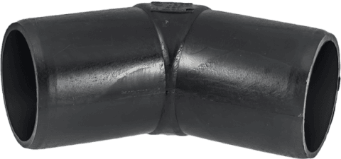 Коляно 45º челна заварка SDR 17 PN10 – 180 mm