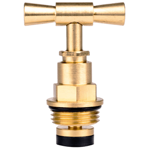 Кекла за канелка месинг с Т ръкохватка Hydro, 3/4" – 0470705
