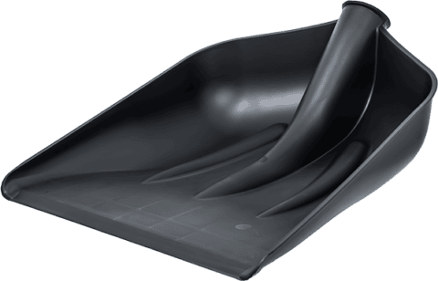 Гребло за сняг и зърно DiMartino - огънато – Височина 380 mm / Ширина 350 mm