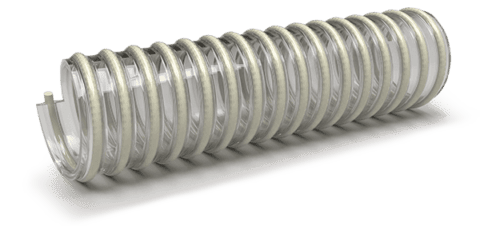 Полиуретанов маркуч с PVC спирала EOLO FOOD – 31,8 mm / Дебелина на стената 0,4(min)/2,9(max) mm / 190 gr/m / Вакуум 2 m H2O / Радиус на огъване 35 mm / 20 m