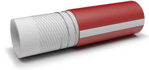 Смукателен и транспортен TPE-S маркуч за ХВП PLUTONE PF – 50 mm / 63 mm / 1325 gr/m / Радиус на огъване 250 mm / Налягане 12 bar / Максимално налягане 36 bar / Вакуум 8 m H2O