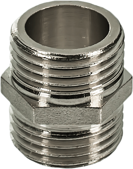 Двоен нипел Hydro никел - мат, 1/4" – 7002104