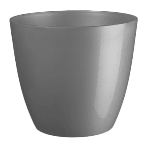 Саксия тип кашпа Ella gloss 21 – 21x18,7 cm / сребро