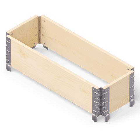 Градинска повдигната леха от дърво Upyard – 120 cm / Ширина 40 cm / Обем 81,40 Lt
