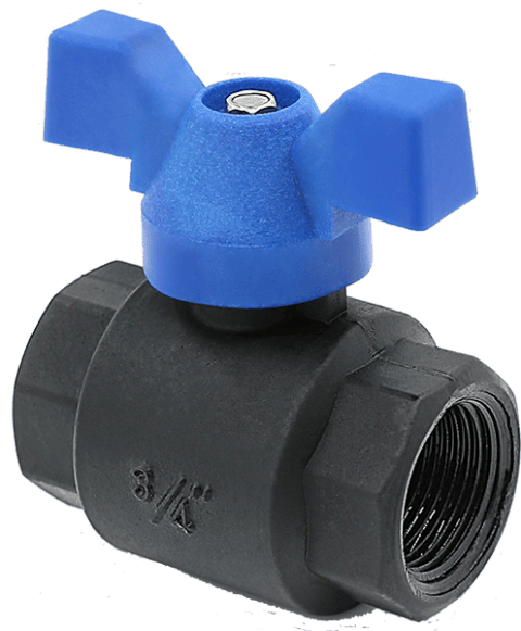 Сферичен кран Т-Дръжка ЖЖ Plas-Fit полимер, 1/2" – 0302022