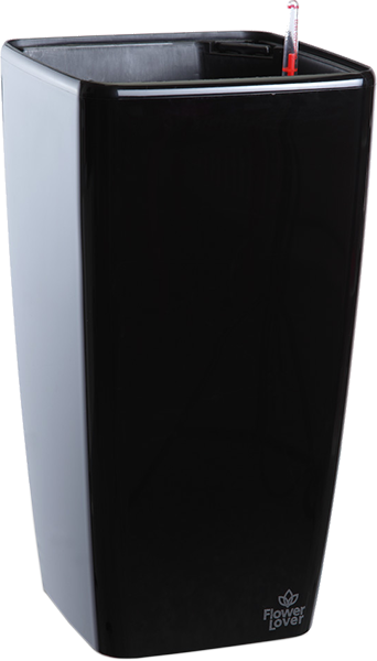 Саксия Quadrato tall 22 с патентована напоителна система и дренаж – 22x22x41 cm