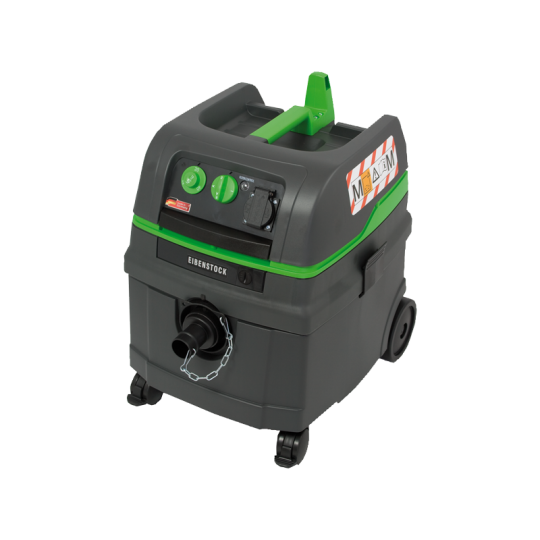 Portable wheel-mounted generator with green accents and control panel, used to supply electrical power