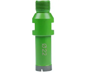 Диамантено свредло за мокро пробиване R½", Ø 22 mm, 40 mm работна дължина, пръстен