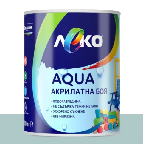 Леко AQUA акрилатна боя Satin – Бриз — 600 мл