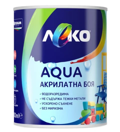 Леко AQUA акрилатна боя Satin – Еделвайс — 600 мл