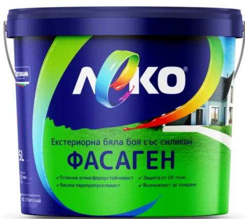 Леко Фасаген бял — 3 л