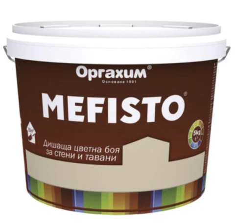 Мефисто боя за стени и тавани – праскова — 5 кг