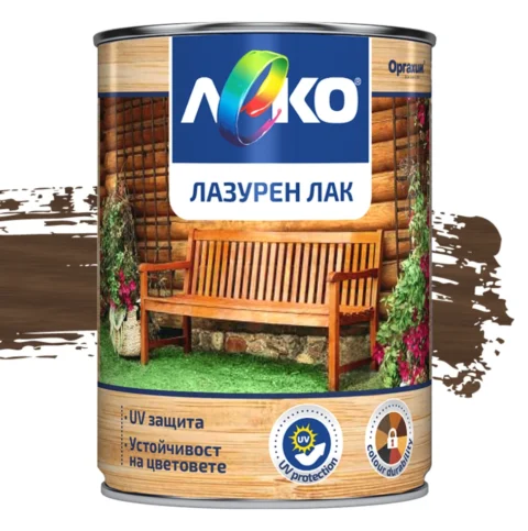 Леко лазурен лак за дърво – палисандър — 2.5 л