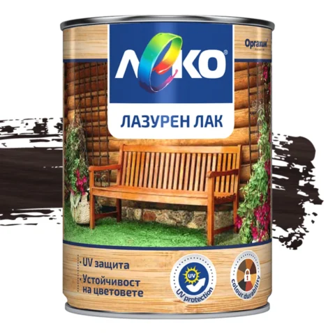 Леко лазурен лак за дърво – венге — 2.5 л